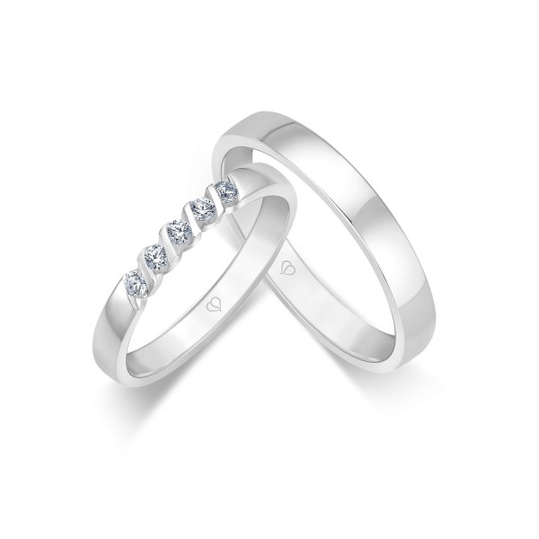 Trauringe Weißgold