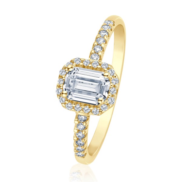 Verlobungsring Inspiring Emerald Cut